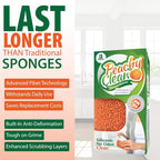 Peachy Clean Silicone Dish Sponge Scrubbers, Fresh Peach Scent, Non-Scratch - Image 4