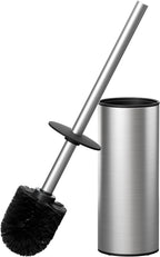 FORIOUS Toilet Brush and Holder Set Brushed Nickel, 304 Stainless Steel Long by FORIOUS