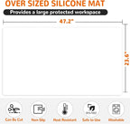 Warome Silicone Mat, Waterproof Heat Resistant Mat, Extra Large Countertop - Image 5