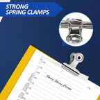 30 Pack Small Bull Clips 0.87 Inch Mini Metal Hinge Clips Binder Paper Hinge - Image 3