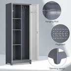 Broom Closet, Metal Storage Cabinet - Image 4