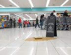 2 Pcs Wet Floor Sign, 24 Inch Black Stainless Steel Caution Wet Floor Sign - Image 3