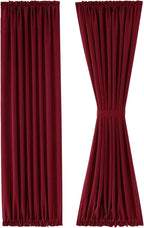 DWCN French Door Curtains – Rod Pocket Thermal Blackout Curtain - Image 7