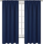 BGment Rod Pocket 63 Inch Long Blackout Curtains by BGment