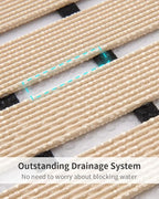 PADOOR Shower-Mat Non Slip, Heavy Duty Bathtub-Mat Curlable Quick Drain Sturdy - Image 3
