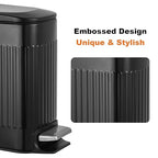 TrashAid Small Black Bathroom Trash Can - Image 4