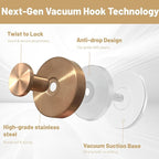4pcs Suction Cup Hooks for Shower, Shower Towel Suction Hooks, No Drill Towel - Image 3