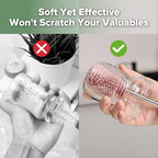haakaa Cleaning Brush Silicone Bottle Brush Double-Ended Soft Silicone Bristles - Image 5