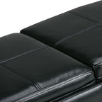 SIMPLIHOME Avalon 42 inch Wide Contemporary Rectangle Storage Ottoman in - Image 10