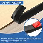 Vinyl Door Threshold Flooring Transition Strip Self Adhesive Carpet Edging Strip - Image 2