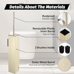 BGL Toilet Brush and Holder Set Brushed Gold Wall Mounted - Image 3