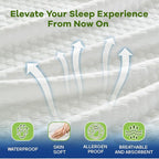 Luxury King Size Tencel Waterproof Mattress Protector Deep Pocket - Image 4