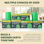 13 Gallon Compostable Trash Bags, 40 Bags Compost Bags - Image 7