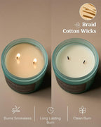 M&SENSE Sandalwood Jasmine Scented Candle, 11.6oz 70 Hours Burn Time Clean Non - Image 5