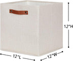 HNZIGE Fabric Storage Cubes Set of 4, 12 x 12 Storage Baskets, Cloth Storage - Image 2