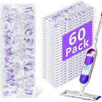 60 Pack Disposable Power Mop Refills Pads Compatible by DOCXCDO