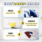 DIYSELF 16 Pieces Drywall Repair Kit Spackle Wall Repair Drywall Patch Kit Wall - Image 5