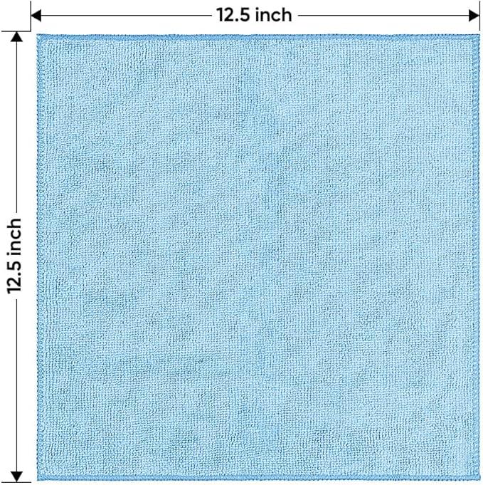 HOMEXCEL Microfiber Cleaning Cloth 6 Pack 12.5 x 12.5 inch Microfiber Towels - Image 7