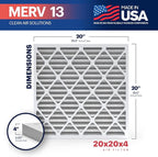 BNX TruFilter 20x20x4 MERV 13 Air Filter - Image 2