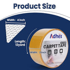 Adhes Double-Sided Carpet Tape, 2 Inch x 12 Yard Rug Tape - Image 2