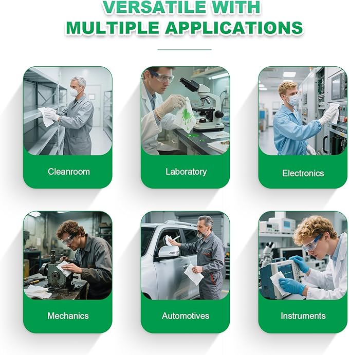 Cleanroom Wipes 9"x9" Lint Free Wipes - Image 8