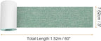 3x60 Inch Green Linen Repair Patch, Self-Adhesive DIY Fabric Repair Patch - Image 2