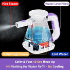 Steam Cleaner Handheld: 1200W Fast 10-Sec Heat-Up-750mL Tank-No Cooling-Refill - Image 2