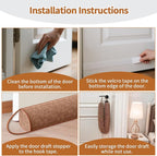 QUOLIX Triangle Under Door Draft Stopper Bottom Door Gap Filler & Seal - Image 8