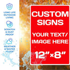 custom company signs, Aluminum Weatherproof Metal Sign Multiple Sizes Custom - Image 3