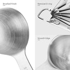 Measuring Spoons: U-Taste 18/8 Stainless Steel Measuring Spoons Set of 6 Piece: - Image 6
