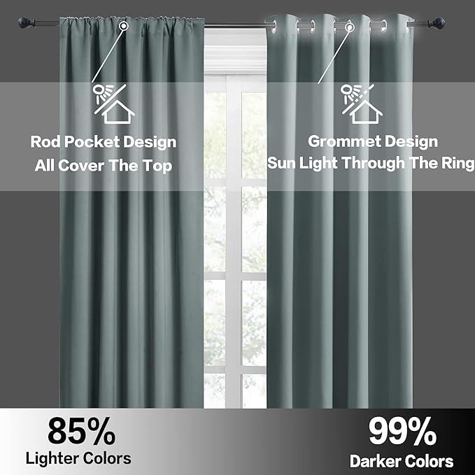 RYB HOME Bathroom Window Curtains - Image 6