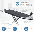 Ironing Board 48" x 15" with Retractable Iron Rest, RAINHOL Heavy Duty Full - Image 4