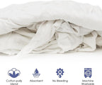 Huck & Terry White T-Shirt Bag of Rags, 100% Recycled Material, Cotton Blend - Image 5