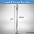 12 inch Stainless Steel Extension Pole - Image 6