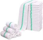 GOLD TEXTILES New Cotton Blend White Restaurant Bar Mops Kitchen Towels - Image 2