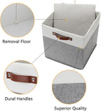 DULLEMELO Storage Cubes 13 inch, Collapsible Sturdy Cube Storage Bins - Image 3