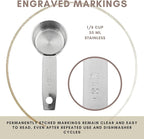 1/8 Cup Stainless Steel Measuring Cup | Sturdy Metal 30 ml | 30 cc | 1 oz | - Image 6