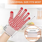 Oven Gloves 932°F Heat Resistant Oven Mitts - Image 5