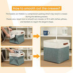 DULLEMELO Storage Bins, 4 Pack Of 13x13x13 Decorative Storage Cube Bins Suit - Image 7