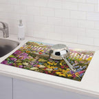 Spring Colorful Birds flowers butterfly Absorbent Microfiber Xl Dish Drying Mat - Image 7