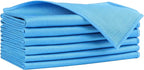 HOMEXCEL Microfiber Glass Cleaning Cloths 6 PK, Lint Free Streak Free, Reusable by HOMEXCEL