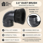 2.5" Dust Brush Attachment Compatible - Image 2