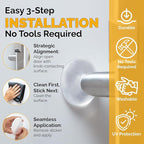 Ducki Door Stop Wall Protector | Self Adhesive Door Knob Wall Protectors from - Image 3