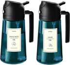 TrendPlain 16oz/470ml Blue Glass Olive Oil Sprayer by TrendPlain