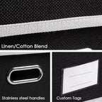 PRANDOM Storage Boxes with Lids Fabric Collapsible Storage Bins Organizer - Image 4
