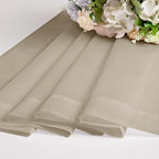 Chyhomenyc Taupe Sheer Curtains 63 Inch Length 2 Panels, Light Filtering Airy - Image 6