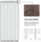 DWCN French Door Curtains – Rod Pocket Thermal Blackout Curtain - Image 3