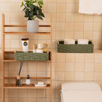 OIAHOMY Toilet Paper Baskets Handmade Paper Rope Decorative Wicker Storage Tank - Image 8
