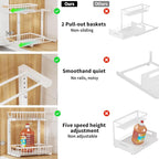 Under Sink Organizer, 2 Tier Slide Out Under Sink Organizers and Storage - Image 4