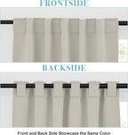 RYB HOME Blackout Curtains for Kitchen, Privacy Thermal Insulating Small Winow - Image 2